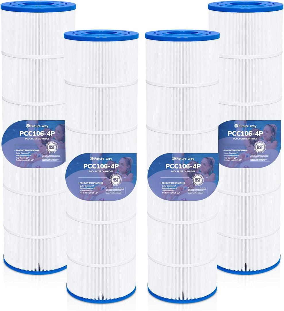 Future Way 4-Pack C4030 Pool Filter Cartridges Replacement for Hayward SwimClear C4030, C4025,C4020, Replace Hayward CX880XRE, Pleatco PA106, Unicel C-7488, 425sq.ft Future Way 4-Pack C4030 Pool Filter Cartridges Replacement for Hayward SwimClear C4030, C4025,C4020, Replace Hayward CX880XRE, Pleatco PA106, Unicel C-7488, 425sq.ft