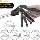 Snake Grabber Tool, 69" Snake Tongs Grabber for Rattlesnake Heavy Duty Professional Folding Snake Feeding Tongs Wide Jaw Snake Handling Tool Long Hndle Stainless Steel Tube
