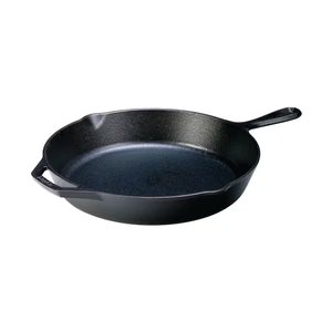 Lodge 10.25 Inch Cast Iron Skillet  Pre-Seasoned Frying Pan with Teardrop Handle  Oven, Stovetop, Grill & Campfire Use  Made in USA  Durable, Non-Toxic, Even-Heating Cookware  Black