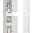 Iwell 66.9" Tall Bathroom Storage Cabinet with 2 Doors & 1 Drawer
Narrow Storage Cabinet with Adjustable Shelves, Floor Cabinet for Bathroom, Living Room, Entryway, Kitchen, White, 15.7" W (Incomplete)