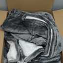 Bedsure GentleSoft Sherpa Fleece Throw Blanket for Couch - Thick and Warm Christmas Blanket for Winter, Soft Fuzzy Plush Throw Gifts for Women and Men, Grey, 50x60 Inches