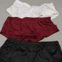 Women's Sexy Sports Briefs Ruched Butt Lifting Panties Half Back Soft Active Yoga Underwear 3 Pack, Size -S
