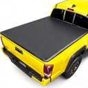 Soft Roll Up Truck Bed Tonneau Cover for 2015-2024 2025 2026 Ford F150 5.5FT (67.1") Bed,No Drilling,All Weather Protection,Anti-Theft Security (Soft Roll Up, 5.5FT Bed)