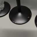 Lifecapido 6 Pack Stainless Steel Champagne Glasses, 8oz Stemmed Unbreakable Champagne Glasses, Elegant Stainless Steel Champagne Flutes for Party Wedding Christmas Anniversary, Black