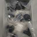 Amerdeco 9 Pack Matte Black Knurled Cabinet Knobs Kitchen Cabinet Handles for Drawer Dresser, Cupboard and Wardrobe ZH0036