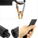 QWORK Resistance Band Bar Pilates Bar Home Gym Fitness Workout Bar for Strength Training Cardio Exercise - 108CM - Max Load 800lb (Portable Detachable Stick x3)