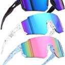 SEKKAF Youth Baseball Sunglasses Kids Sports Sunglasses for Boys Girls Softball Cycling Glasses UV400 Protection