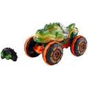 Hot Wheels Monster Trucks Remote-Control Toy Vehicle, 1:15 Scale Rageasaur RC with Grip Action Tires for Off-Roading & Wheelie Stunting