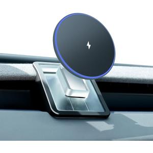 Phone Mount Holder Only for Tesla Model 3 Highland Model Y Juniper 2026 with 15W Wireless Charging, Tesla Phone Charger for Magsafe, Model 3 Model Y Accessories 2025, for iPhone 16 15 14 13 12 Series