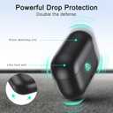 2 x RFUNGUANGO for AirPods Pro 2nd Generation Protective Case, with Phone Holder Function, Magnetic Cover Lock, for AirPods Pro 2nd/1st Generation Full Drop-Proof Protective Case with Lanyard, Black