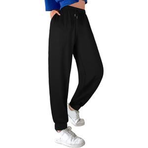 ASIMOON Sweatpants Women with Pockets Loose Lightweight Stretch Yoga Lounge Pants Comfy Drawstring Workout Jogging Pants