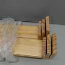 2 Sets, 6 PCS Total, Wood Risers Display Stand, Cupcake Dessert Cake Stand, Wooden Cologne Perfume Stands, Wood Riser for Kitchen Counter, Vendor Booth Display Items, Size: 9.4in, 10.6in, 11.8in (Natural Color)