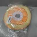 ANWA Adjustable Cat Cone Collar Soft, Cute Cat Donut Collar After Surgery, Kitten Recovery Cones to Stop Licking (Orange)