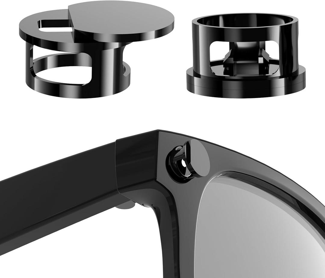 Adjustable LED Light Covers for RayBan Meta AI Glasses Wayfarer, Skyler Gen2 Headliner HSTN,Oakley, Flash Cover Easy Block Out Light When Recording Day & Night 2Pack