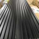 RITOLLO Wood Panels for Wall, 106.3"  11" Wood Slat Acoustic Panels for Wall, Soundproof Panels, 3D Fluted Panels for Interior Wall Decor Matte Black-106.311(2pcs