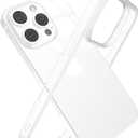 for iPhone 16 Pro Frosted Translucent Bumper Case, Ultra-Thin Ultra-Light Heat Dissipation Hard PC Frame Bezel No-Back Phone Cover Case 6.3" 2024