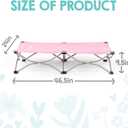 Regalo My Cot Portable Toddler Bed, Foldable Kids Travel Bed & Camping Cot, Lightweight Sleeping Cot for Toddlers, Indoor/Outdoor, 46.5 x 24 x 9.5, Pink