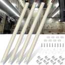 WELLUCK 12V Interior LED Light Bar, 1600LM COB Interior Light Strip w/Switch for Car, Trailer, Truck Bed, Van, RV, Cargo, Boat, Cabinet, Slim Enclosed Trailer Lights Fixture, 12 Volt Led Lighting