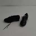 Stelle Tap Shoes for Girls Boys Lace Up PU Leather Dance Shoes for Little Kid/Big Kid (Black) 4 Big Kid