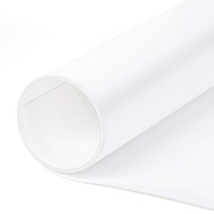 White Plastic Roll 16x96In 0.8mm Thick Hard Polypropylene Flexible Plastic Sheet for DIY Crafts, Custom Gaskets, Furniture Trim Protective Liners, Heat Bendable Cut-to-Size