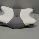 Cervical Neck Pillow for Pain Relief - Ergonomic Side Sleeper Pillow for Neck Support, Cooling Memory Foam Pillows for Sleeping, Contour Pillow Orthopedic Bed Pillow for Back Stomach Sleepers (White & Grey)