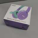 Acer Kids Bluetooth Headphones, 85/94dB Volume Limited, 60H Playtime, Bluetooth 6.0, Lightweight Over-Ear Wireless Headphones for Kids, Toddler Headphones with Built-in Mic, Purple-Green