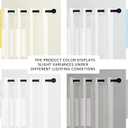 NICETOWN White Sheer Linen Curtains for Living Room 84 inch Length 2 Panels Set, Grommet Semi Sheer Privacy with Light Filtering Flax Window Treatments for Bedroom, W52 x L84