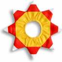 ComfyCamper Dog Candy Corn Neck Collar Costume - XXS Small Medium XL XXL Pumpkin Cosplay Halloween Costumes, M (Yellow)