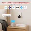 Switchbot Smart Switch Button Pusher (Bluetooth) Fingerbot for Rocker Switch/One-Way Buttons, App Timer Control, No Wiring, Optional Hub Required for Voice/Remote, Black