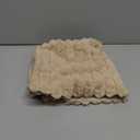 decorUhome Faux Fur Christmas Throw Pillow Covers 22x22 Set of 2, Decorative Soft Plush Striped Neutral Couch Euro Pillow Covers with Velvet Back for Sofa, Bed, Living Room Home Decor, Khaki Brown