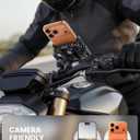 Lamicall Motorcycle Bike Phone Mount - [Upgrade Vibration Dampener] [Camera Friendly] Bike Phone Holder Handlebar Clamp, Bicycle Cell Phone Mount, iPhone 17 16 Pro Max, Galaxy S25 Ultra, 6-7.2" Phones