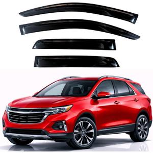 KPY Rain Guards Fit for 2018-2024 Chevrolet/Chevy Equinox, Out-Channel Window Visors Vent Wind Deflectors 4PC, Car Accessories for 18-24 Equinox