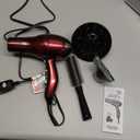 Infiniti PRO CONAIR Hair Dryer with Diffuser, Professional AC Motor, Tourmaline Ceramic Technology Blow Dryer, Includes Concentrator and Blowout Brush, Burgundy