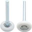 Garage Door Roller, White 1.8" Quiet Nylon Garage Door Wheels 4" Stem for Garage Track Replacement with Premium Sealed 11 Ball Bearing, 10 Packs