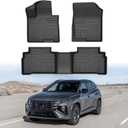 Mixsuper Floor Mats for Tucson 2022-2026 (Not for Hybrid Models & PHEV) All Weather Floor Liners 1st and 2nd Row Set Black