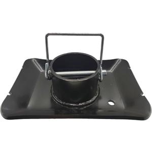 Trailer Jack Foot Plate 5000lbs Capacity with Pin Base for Boat Hitch Camper,A-Frame Boat, RV - Removable Trailer Foot Plate