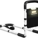 Bed Rails for Elderly Adults ASTM Approved, Adjustable Bed Cane with Motion Sensor Light, Non-Slip Grip & Storage Pocket, Bed Railings for Seniors Support 350 LBS, Tool-Free