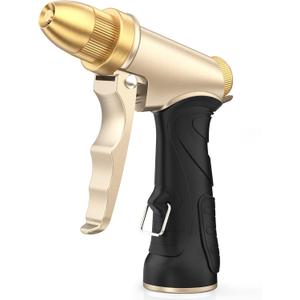 RAINPOINT Garden Hose Nozzle, Upgraded Heavy Duty Metal Spray Nozzle, High Pressure Water Nozzle with Adjustable Spray Patterns for Watering Plants, Car Washing, and Pet Showering