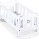 Melissa & Doug Wooden Play Cradle for Dolls and Stuffed Animals