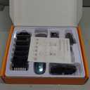 oneisall Professional Dog Grooming Kit at Home: All-in-One Quiet Clippers & Nail Grinder with LED Light, 2000mAh Cordless Dog Shaver, Safe Poodle Grooming Kit for Paws, Face, Ears & Body (Blue)