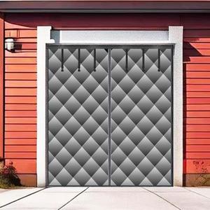 Garage Door Screen for Winter, Sunmoxia 9 * 7Ft Magnetic Thermal Insulated Door Curtain, Upgraded Oxford Cloth Filled with Thicken Polyester Fiberfill, Windproof Insulation Cover Blanket 