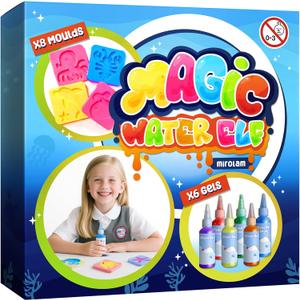 Magic Water Elf Toy Kits - Aqua Gel Water Pets - DIY Squishy Maker Set - Creative Fairy Art Crafts Toy Kits for Kids Activities - Fun Birthday Gifts for Girls Boys Age from 6 7 8 9 10 Years Old (Large)