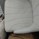 VECELO Bar Stools Set of 2, Adjustable Barstools, Counter Height Stools with Back and Arm, Kitchen Island Stools, Swivel PU Leather Stools, Modern Style, White