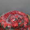 4 Pcs Red Artificial Rose Vine Hanging Faux Flowers Garland for Wedding Anniversary Birthday Party Background Arch Garden Home Wall Room Decor