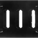 Vent Systems 8" x 4" Inch (Outer Dimensions) Metal Air Vent Grille - Black Adjustable Register Vent Cover - Open/Close Air Supply Intake Wall Vent - Heating/Cooling Ceiling Grille for House, Garage