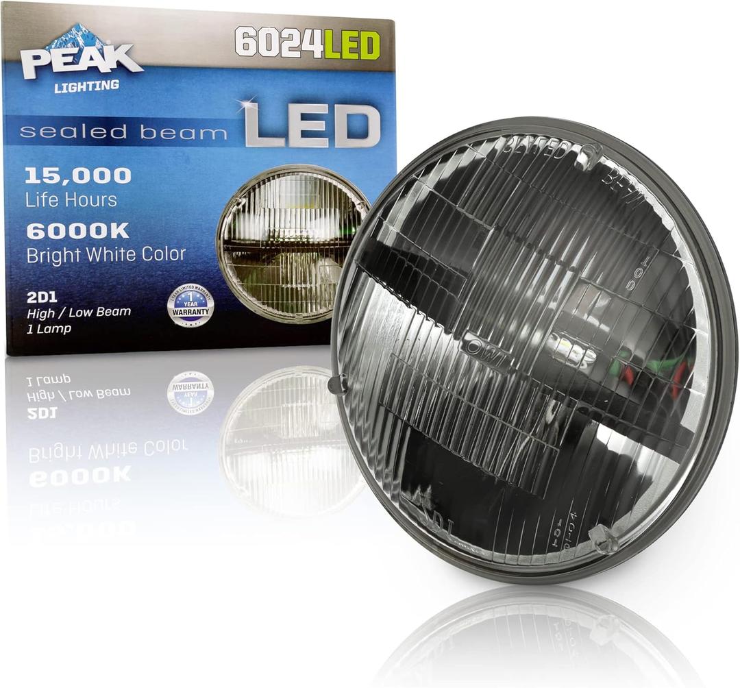 PEAK H6024 Sealed Beam 6000K LED Headlight