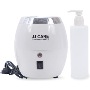 JJ CARE Lotion Warmer and Massage Oil Warmer Includes 300ml Pump Bottle, Electric Lotion Warmer Dispenser Heated, Cream & Lube Warmer Dispenser for Home, Spa, Beauty Salon & Barber Shops
