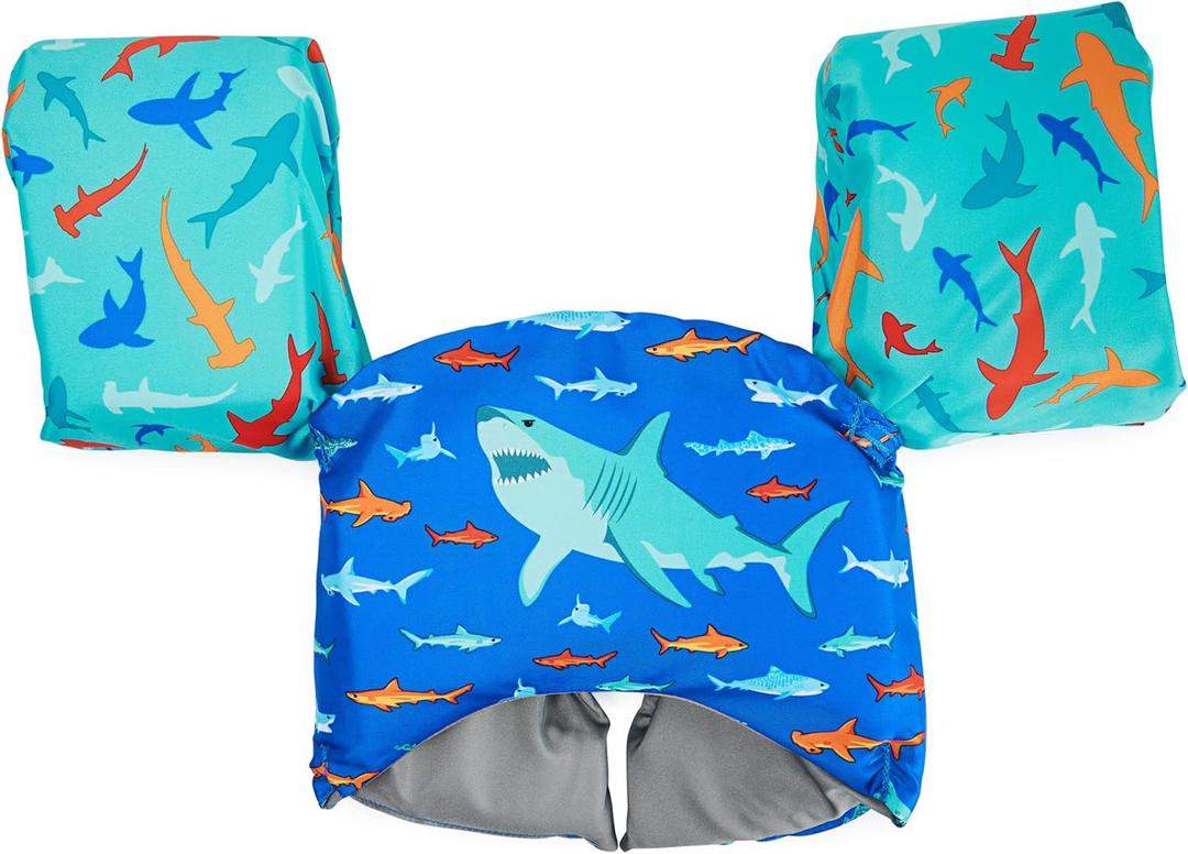 SwimWays Swim Trainer, US Coast Guard Approved Life Vest Kids Swim Vest (Shark)