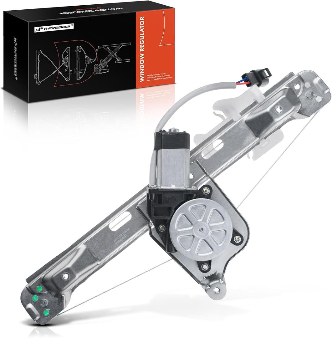 A-Premium Power Electric Window Regulator with Motor Compatible with Chevrolet Malibu 2005-2008 Rear Right Passenger Side