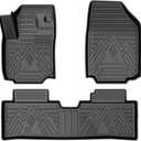 ADVENTURE Floor mat for Chevrolet/Chevy Equinox (Not for EV) 2025 2026/GMC Terrain 2025 2026,All Weather TPE Floor Liners Protection for Terrain/Equinox Accessories,3 Row Anti-Slip Car Mats, Black